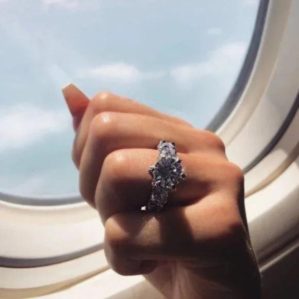 NEW 925 Silver Round Diamond Luxury Eternity Ring - Picture 2 of 6